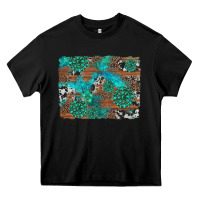 Black gemstone wood and cowhide background Heavy Core Tee - Artiststas