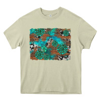 Mossy gemstone wood and cowhide background Heavy Core Tee - Artiststas
