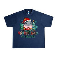 Navy i want a hippopotamus for christmas Urban Heavy Tee - MaliasSmallBusiness