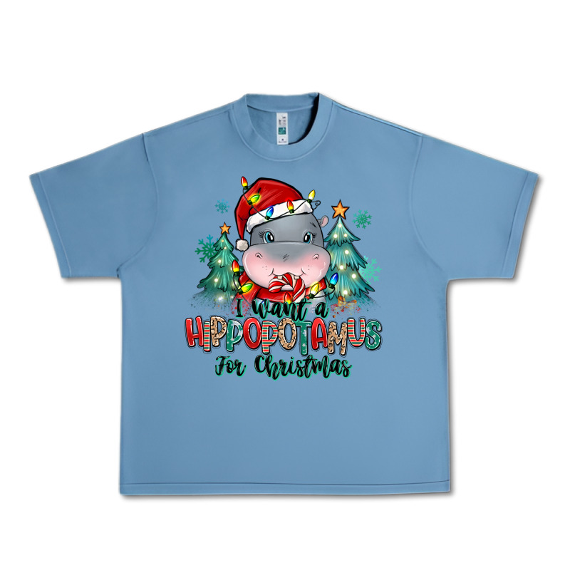 I Want A Hippopotamus For Christmas Urban Heavy Tee by MaliasSmallBusiness | Teevron