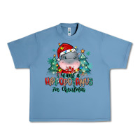 Pebble Blue i want a hippopotamus for christmas Urban Heavy Tee - MaliasSmallBusiness