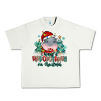 Pistachio i want a hippopotamus for christmas Urban Heavy Tee - MaliasSmallBusiness