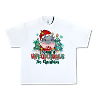 White i want a hippopotamus for christmas Urban Heavy Tee - MaliasSmallBusiness
