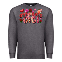 Charcoal Heather One loved Gigi Valentine's Day Premium Sweatshirt - FaDigitalArtStudio