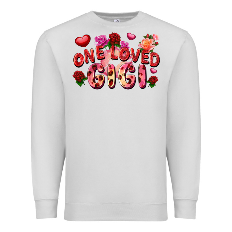 One Loved Gigi Valentine's Day Premium Sweatshirt by FaDigitalArtStudio | Teevron