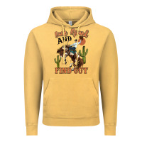 Vintage Mustard buck around and find out rodeo cowboy Vintage Hoodie - MaliasSmallBusiness
