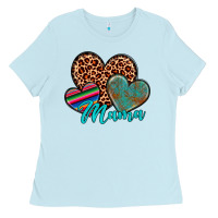 Baby Blue hearts mama Ladies Tee - Artiststas