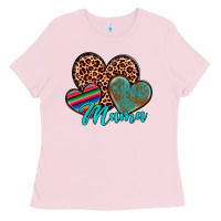 Bubblegum Pink hearts mama Ladies Tee - Artiststas