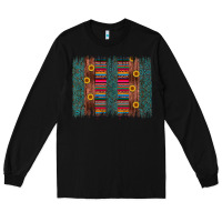 Black sunflower serape brush stroke Long Sleeve Tee - Artiststas