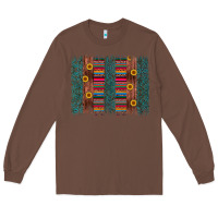 Chestnut sunflower serape brush stroke Long Sleeve Tee - Artiststas