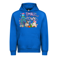Cobalt Small Town Easter Day Urban Hoodie - CowhideDigitalArt