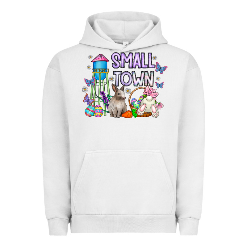 Small Town Easter Day Urban Hoodie by CowhideDigitalArt | Teevron