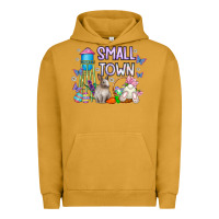 Pigment Peanut Butter Small Town Easter Day Urban Hoodie - CowhideDigitalArt