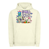 Pigment Pistachio Small Town Easter Day Urban Hoodie - CowhideDigitalArt