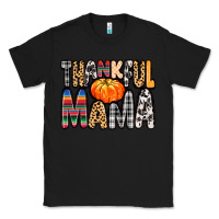 Black Thankful Mama Classic Tee - MaliasSmallBusiness