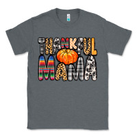 Charcoal Heather Thankful Mama Classic Tee - MaliasSmallBusiness
