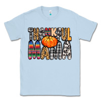 Dusty Blue Thankful Mama Classic Tee - MaliasSmallBusiness