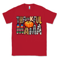 Red Thankful Mama Classic Tee - MaliasSmallBusiness