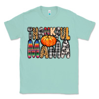 Seafoam Thankful Mama Classic Tee - MaliasSmallBusiness