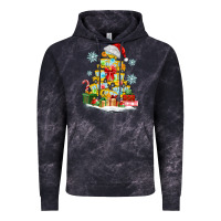 Cloud Black christmas tree with school bus Vintage Hoodie - MaliasSmallBusiness