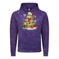 Cloud Purple christmas tree with school bus Vintage Hoodie - MaliasSmallBusiness