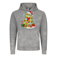 Cloud Rock christmas tree with school bus Vintage Hoodie - MaliasSmallBusiness
