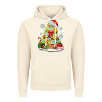 Vintage Artic christmas tree with school bus Vintage Hoodie - MaliasSmallBusiness