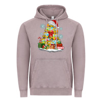 Vintage Zinc christmas tree with school bus Vintage Hoodie - MaliasSmallBusiness