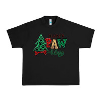 Black happy pawlidays christmas pets Urban Heavy Tee - MaliasSmallBusiness