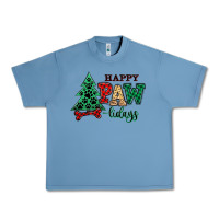 Pebble Blue happy pawlidays christmas pets Urban Heavy Tee - MaliasSmallBusiness