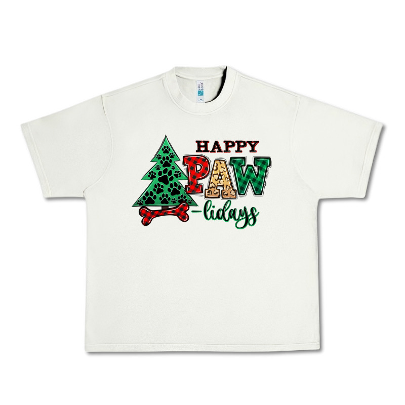 Happy Pawlidays Christmas Pets Urban Heavy Tee by MaliasSmallBusiness | Teevron