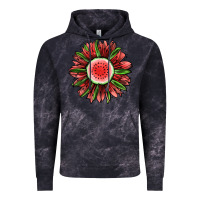 Cloud Black Watermelon Sunflower Vintage Hoodie - Jasminsmagicworld
