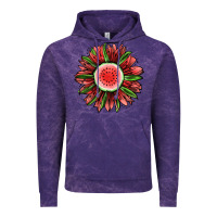 Cloud Purple Watermelon Sunflower Vintage Hoodie - Jasminsmagicworld