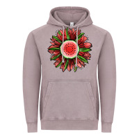Vintage Zinc Watermelon Sunflower Vintage Hoodie - Jasminsmagicworld