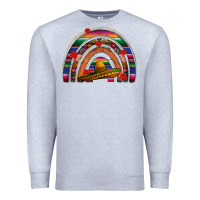 Heather Grey Mexico rainbow Premium Sweatshirt - FaDigitalArtStudio