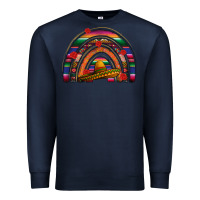 Navy Mexico rainbow Premium Sweatshirt - FaDigitalArtStudio