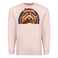 Pale Pink Mexico rainbow Premium Sweatshirt - FaDigitalArtStudio