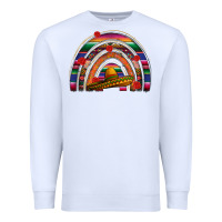 White Mexico rainbow Premium Sweatshirt - FaDigitalArtStudio