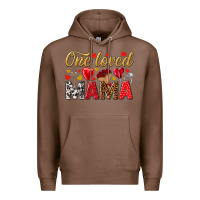 Chestnut One loved mama valentines day Premium Hoodie - HowdyJamesFarm