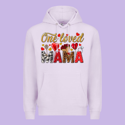 One Loved Mama Valentines Day Premium Hoodie Designed By Howdyjamesfarm
