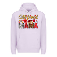 Lilac One loved mama valentines day Premium Hoodie - HowdyJamesFarm