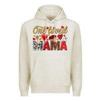 Oatmeal Heather One loved mama valentines day Premium Hoodie - HowdyJamesFarm