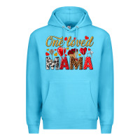 Ocean Blue One loved mama valentines day Premium Hoodie - HowdyJamesFarm