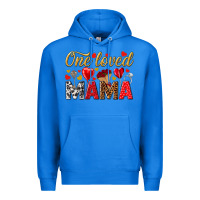 True Royal One loved mama valentines day Premium Hoodie - HowdyJamesFarm