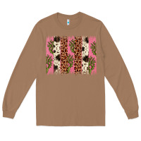 Toasted Coconut cactus leopard cowhide brush stroke Long Sleeve Tee - Artiststas