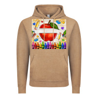 Vintage Coffee custom teacher name apple Vintage Hoodie - NancyCooperArtShop