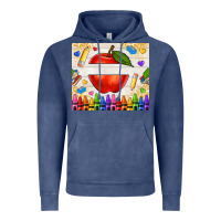Vintage Denim custom teacher name apple Vintage Hoodie - NancyCooperArtShop