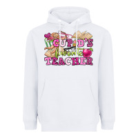 White cupid's favorite teacher Heavyweight Hoodie - OliviaCreatesArt