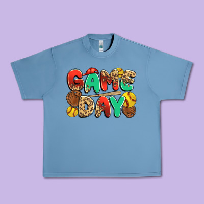 Game Day Softball Urban Heavy Tee Designed By Jahusdesignshop