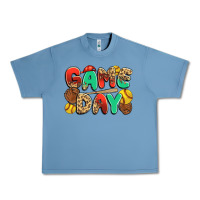 Pebble Blue game day softball Urban Heavy Tee - JahusDesignShop